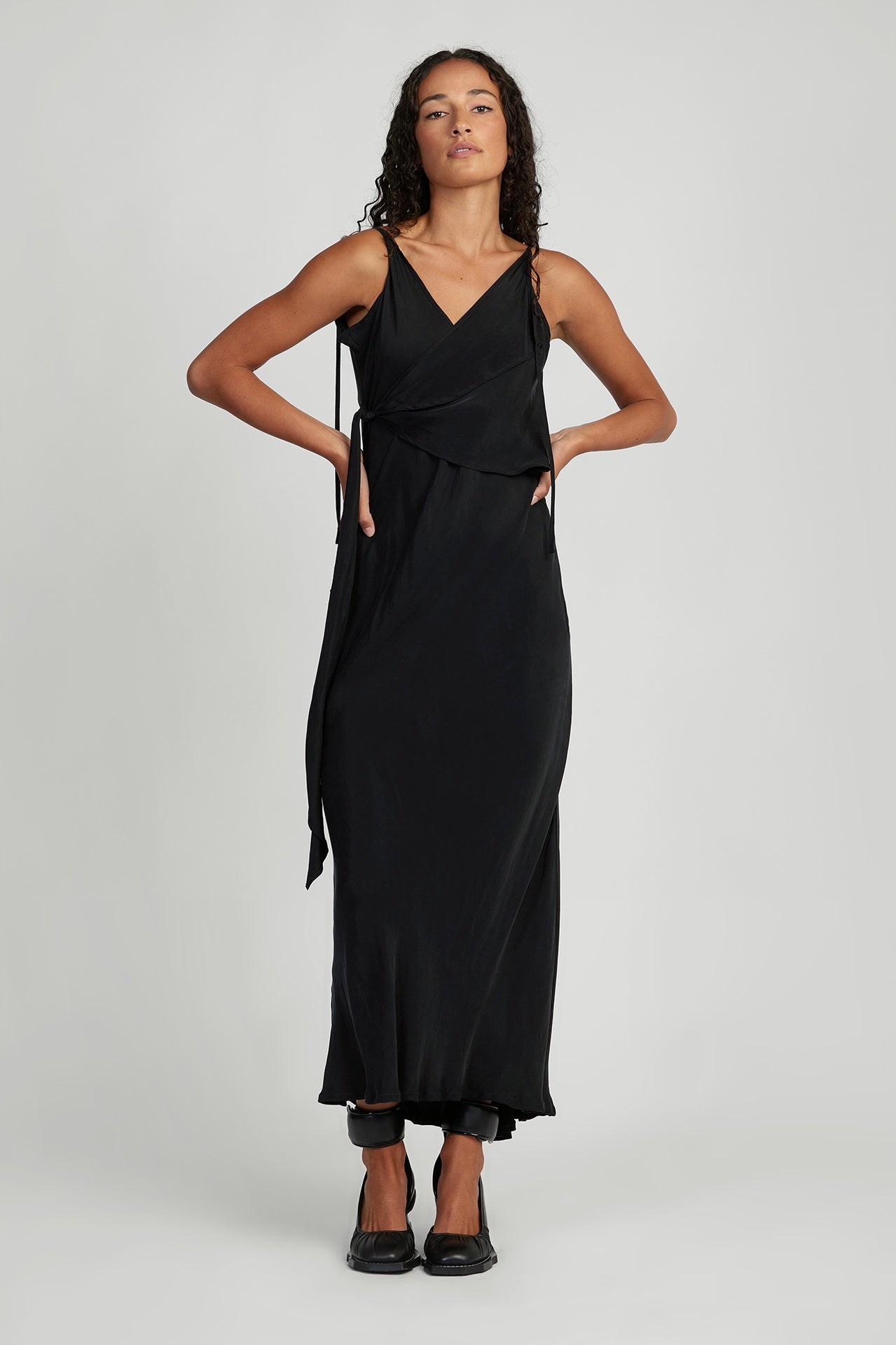 slip dress black tie