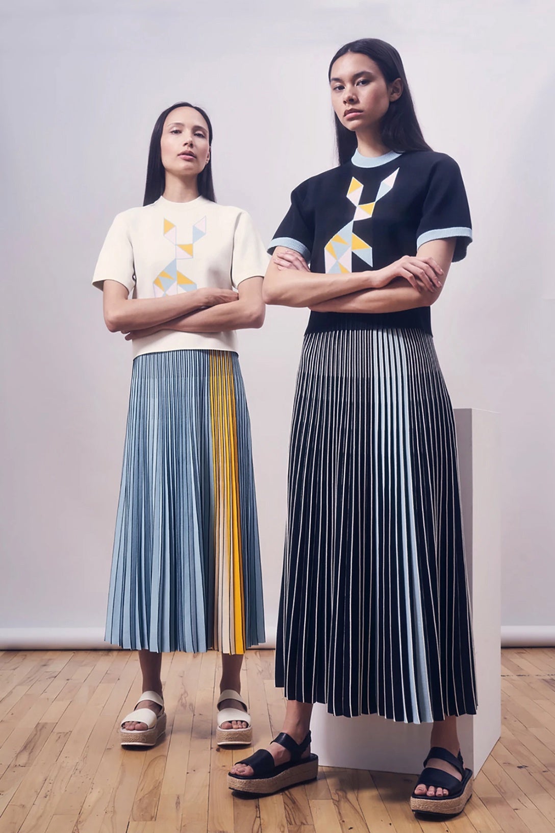 【Raucohouse】Claire wool pleats skirt Pleated Knit Skirt | The Latest Scoop