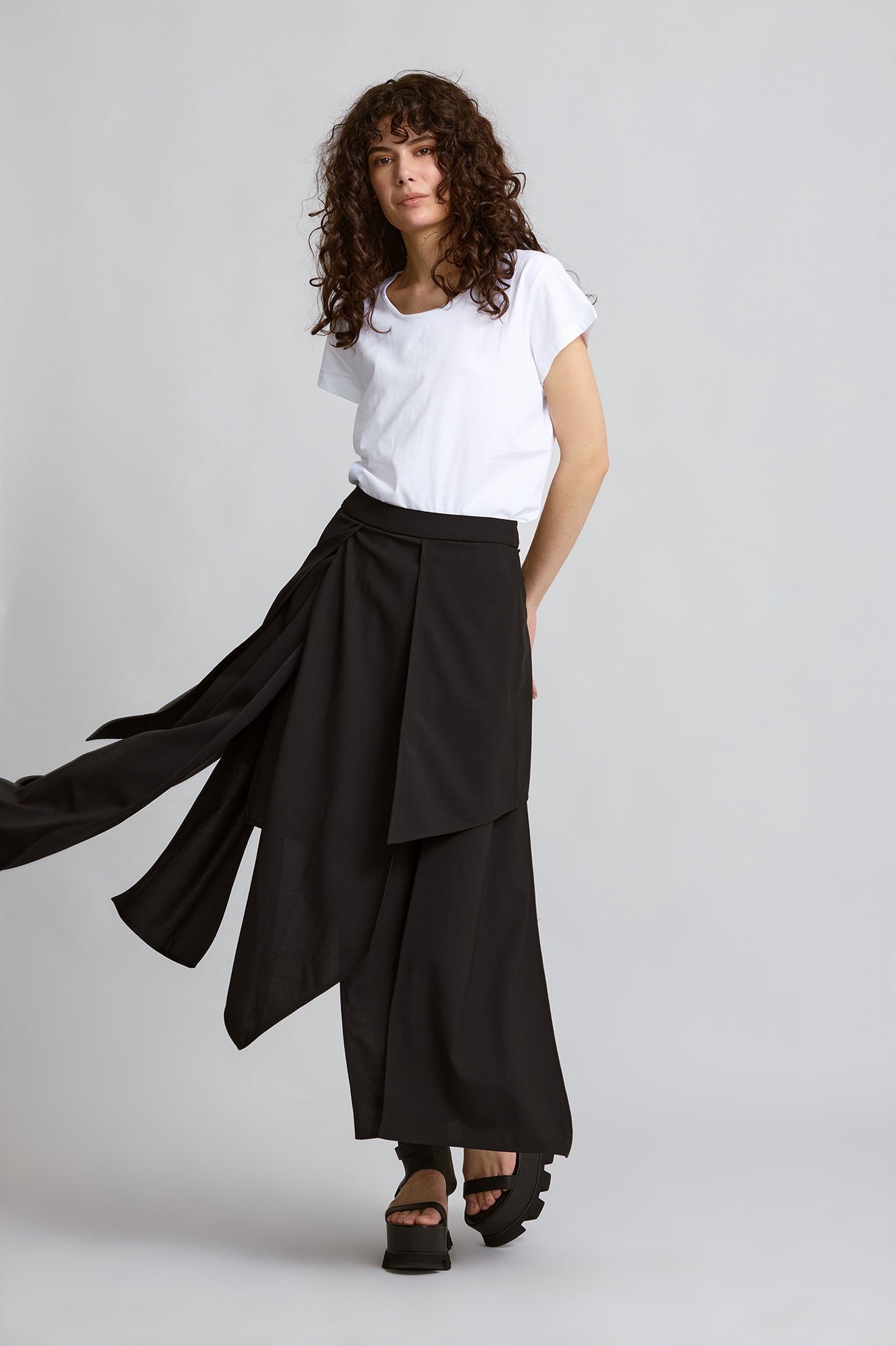 Jane Skirt - Blue/brown Denim in Blue - The Shelter