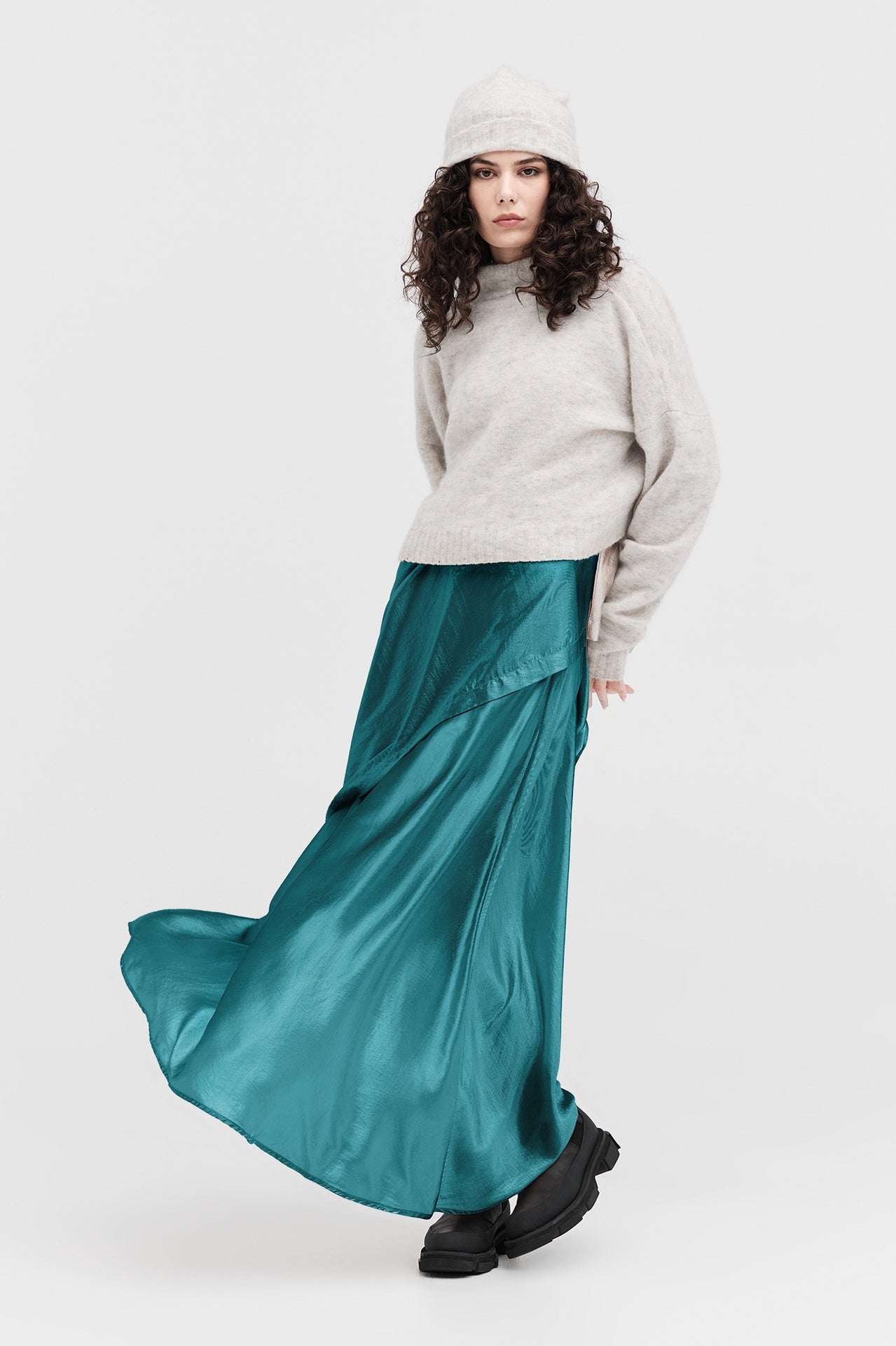Aircut Mini Skirt - Mineral Pearl Degrade in Blue - The Shelter