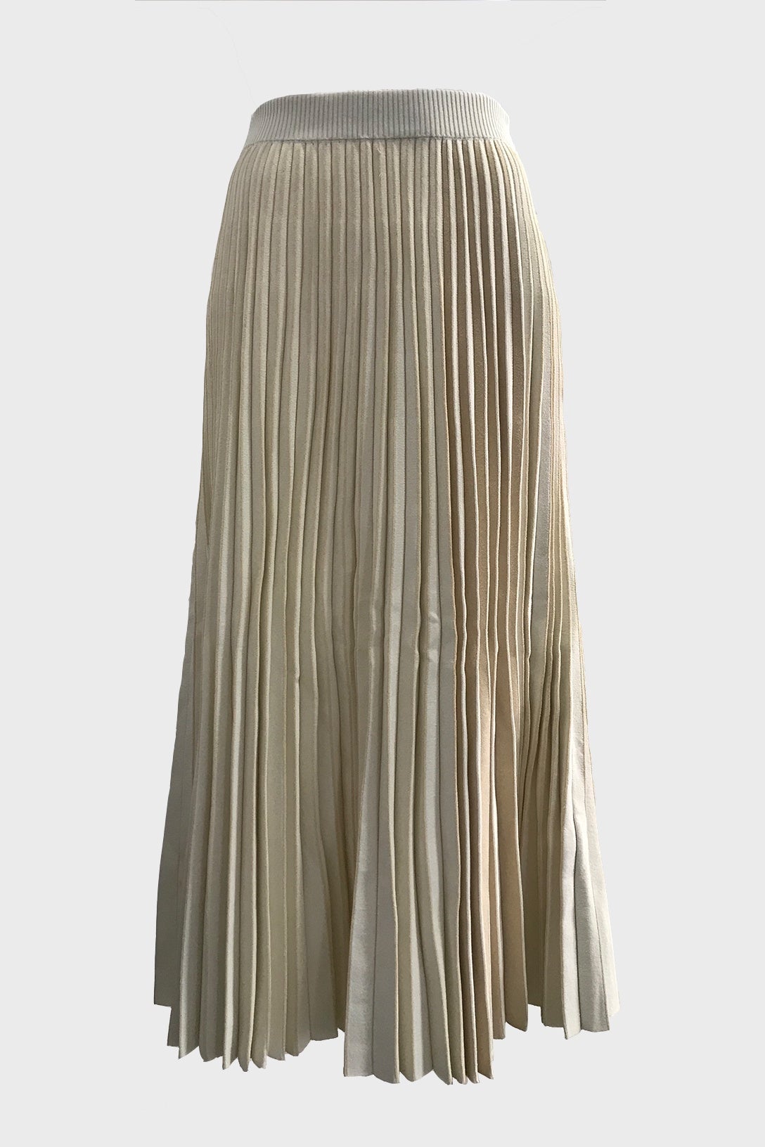 【Raucohouse】Claire wool pleats skirt Pleated Knit Skirt | The Latest Scoop
