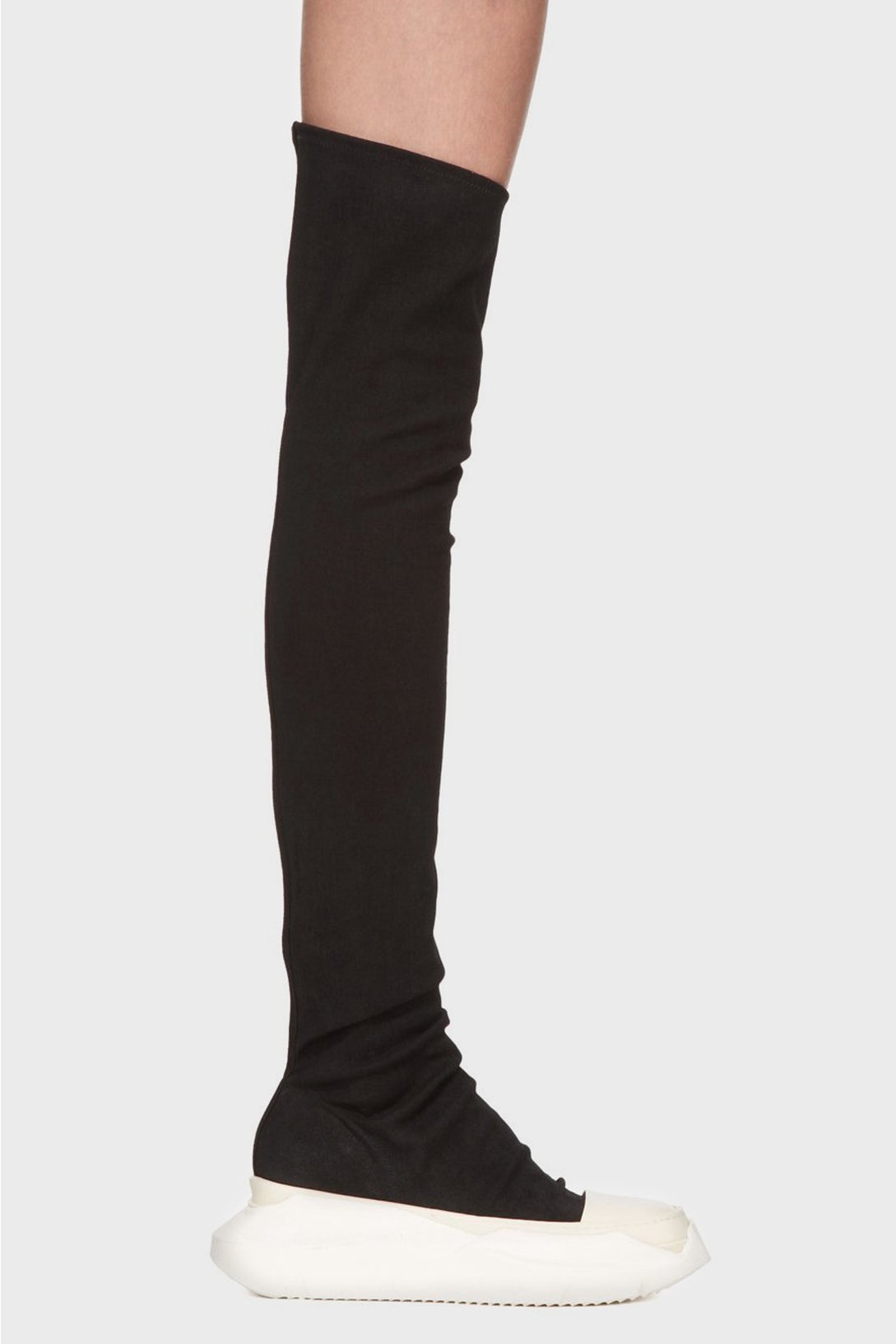 Abstract Stockings Boots - Black / Milk in Black - The Shelter