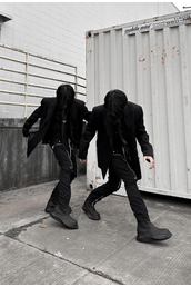 Beatle Abstract Boots - Black Vegan Leather in Black - The Shelter