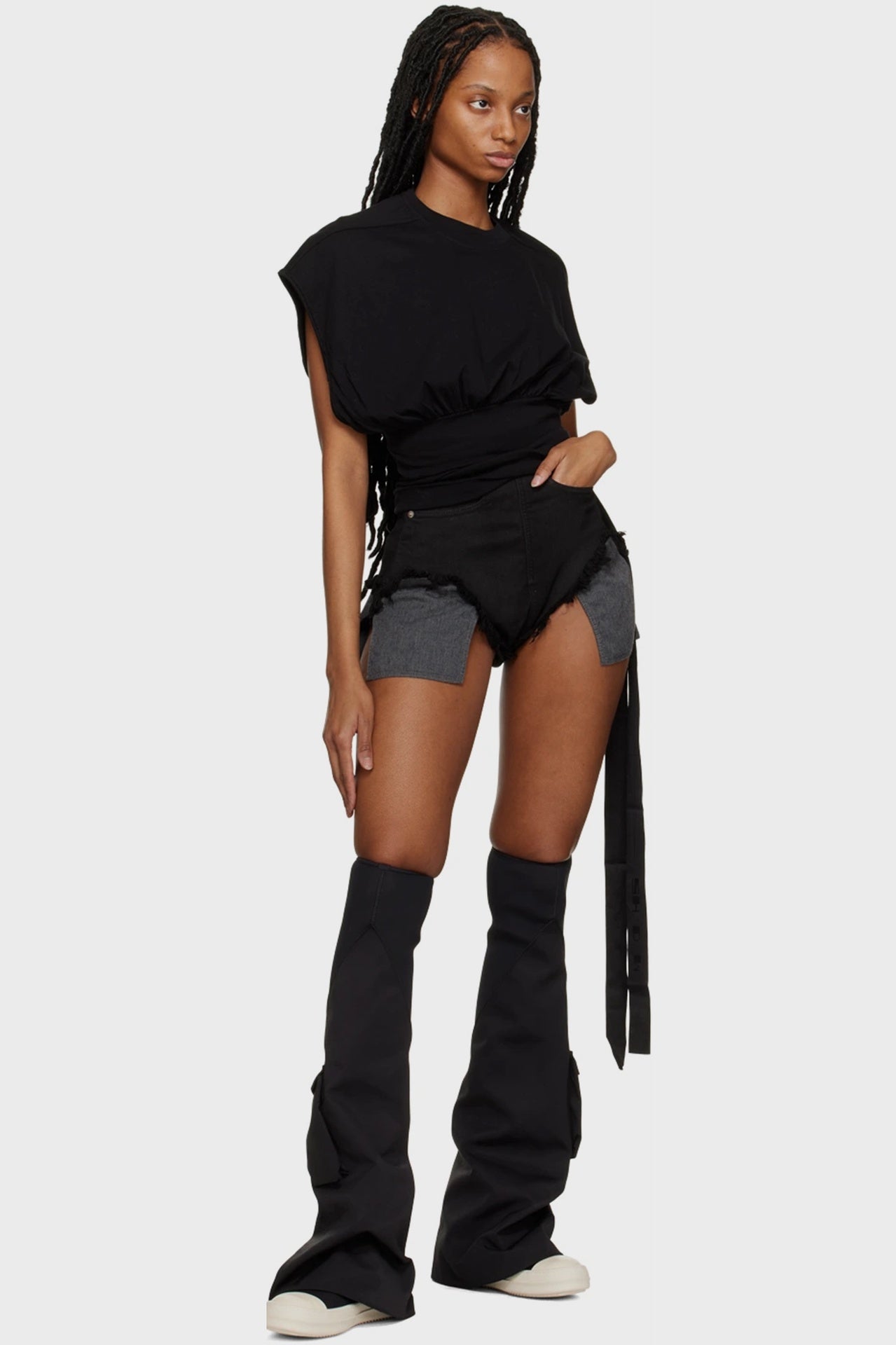 Cargo Fetish Boots Black Milk in Black The Shelter