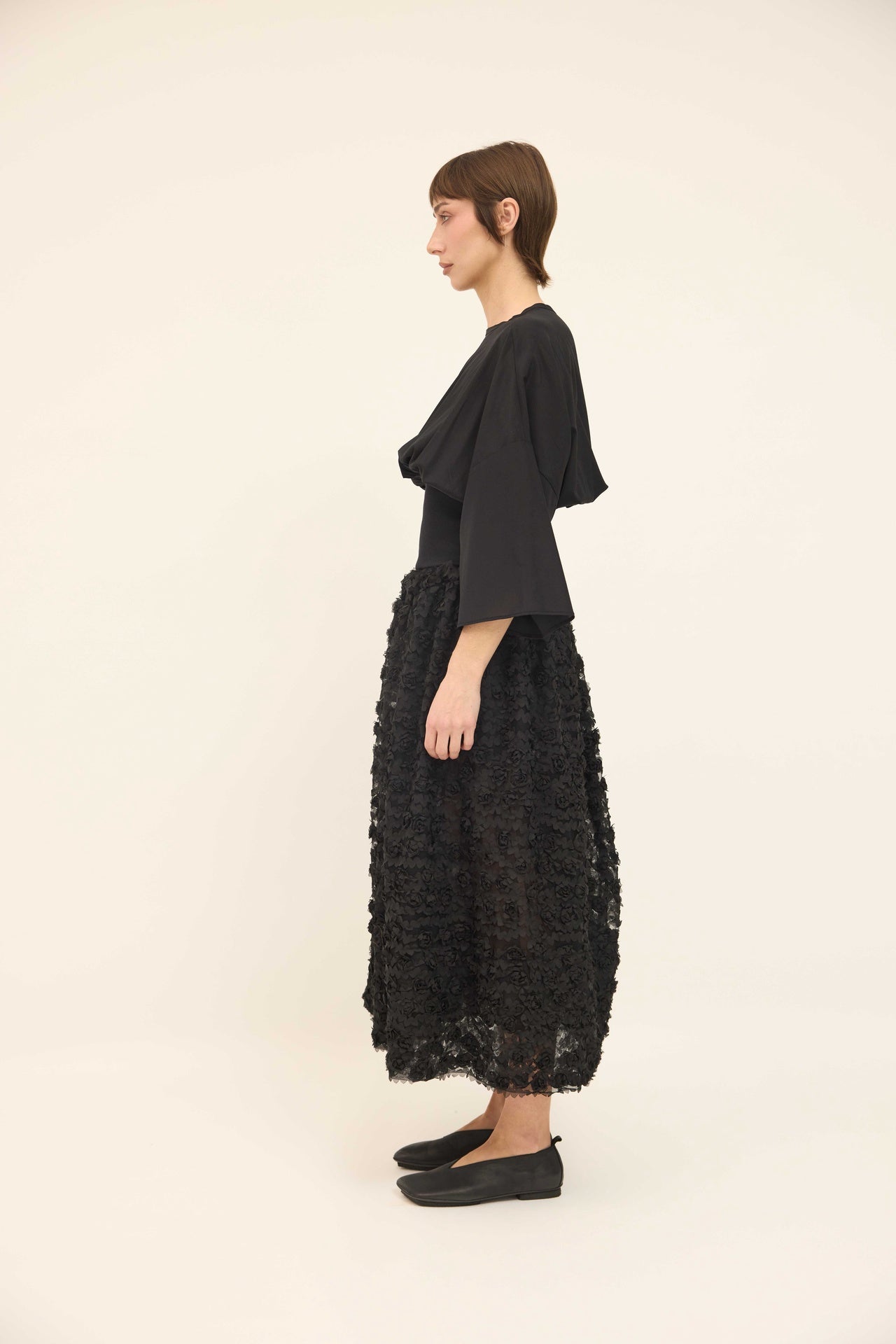 Mel gather skirt　ANDMARY　BLACK　M▲▲▲▲ スカート andmary Mel gather skirt black M Andmary Mel gather
