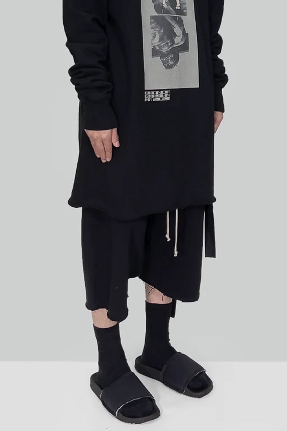 Rick Owens Geth Puffer Slides - Size 44 - Black - NEW - Made