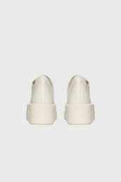 Double Bumper Low Sneaks - Natural / Milk in White - The Shelter Double Bumper Low Sneaks - Natural / Milk in White - The Shelter
