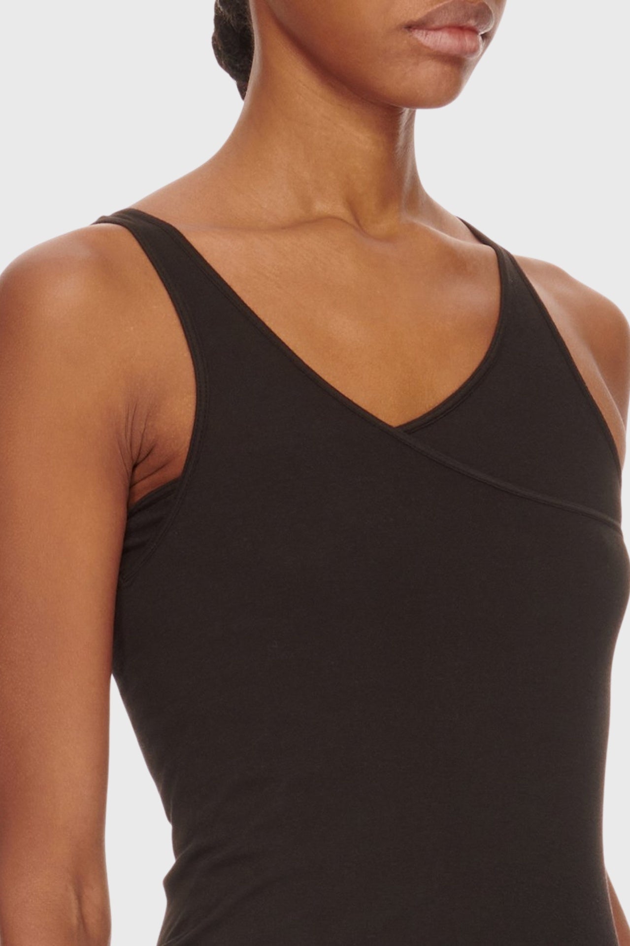 Double Ziggy Banana Tank - Black Gauze in Black - The Shelter Double Ziggy Banana Tank - Black Gauze in Black - The Shelter