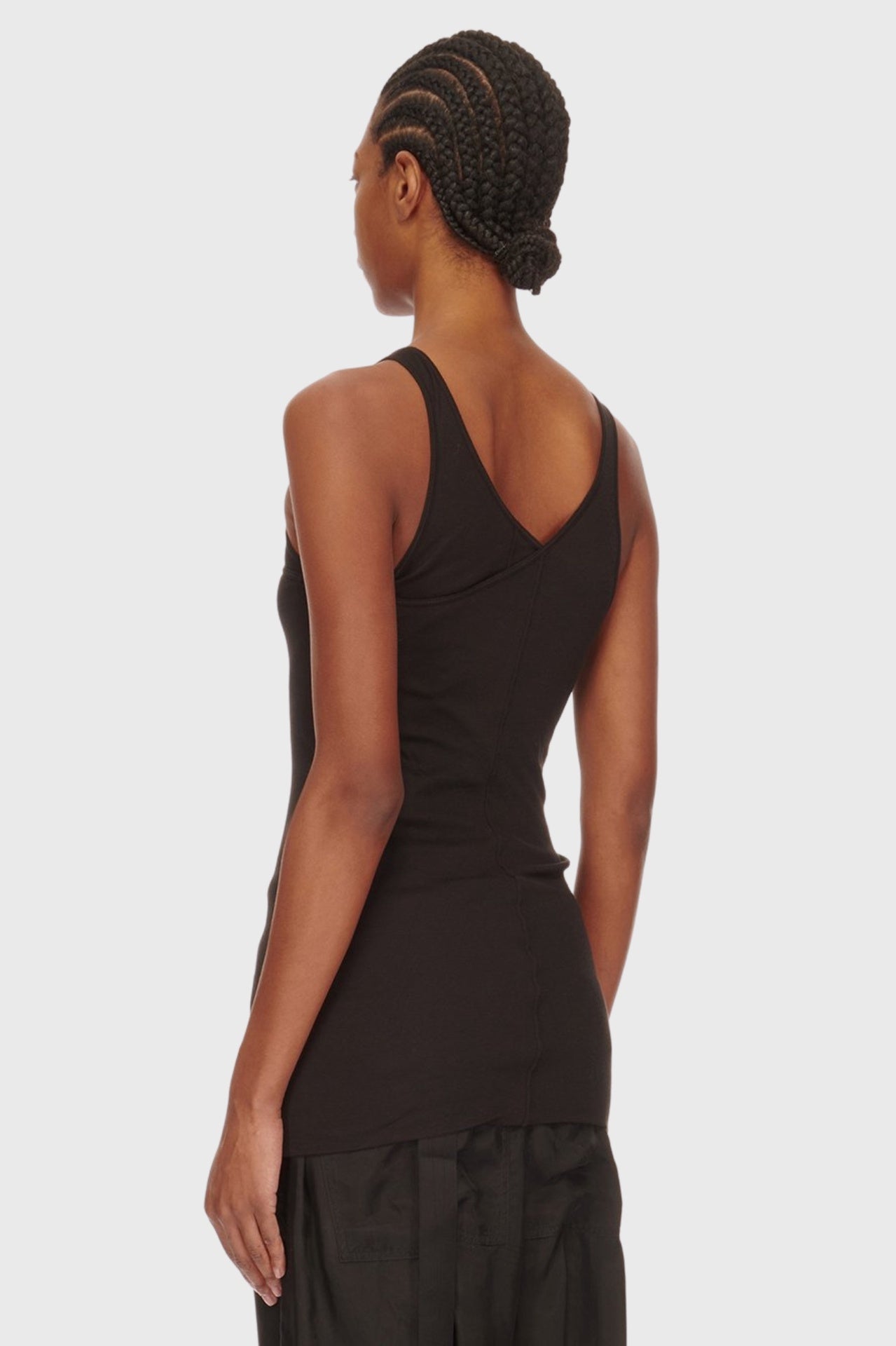 Double Ziggy Banana Tank - Black Gauze in Black - The Shelter Double Ziggy Banana Tank - Black Gauze in Black - The Shelter