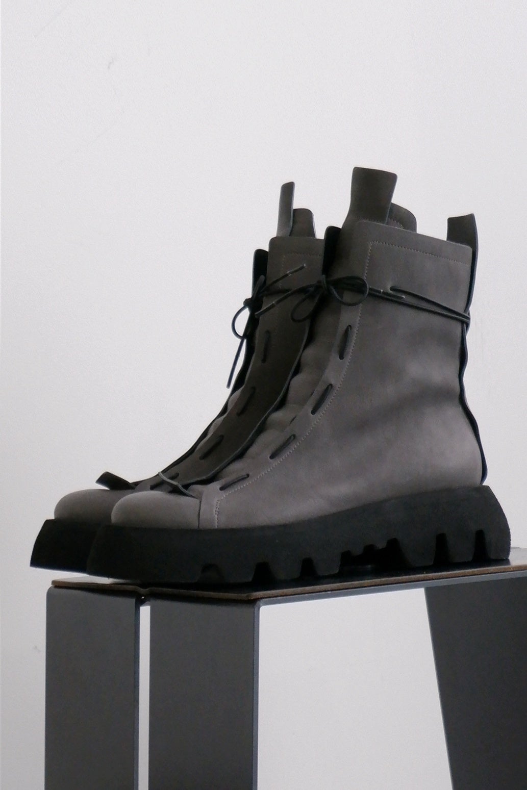 Grey sneaker boots sales