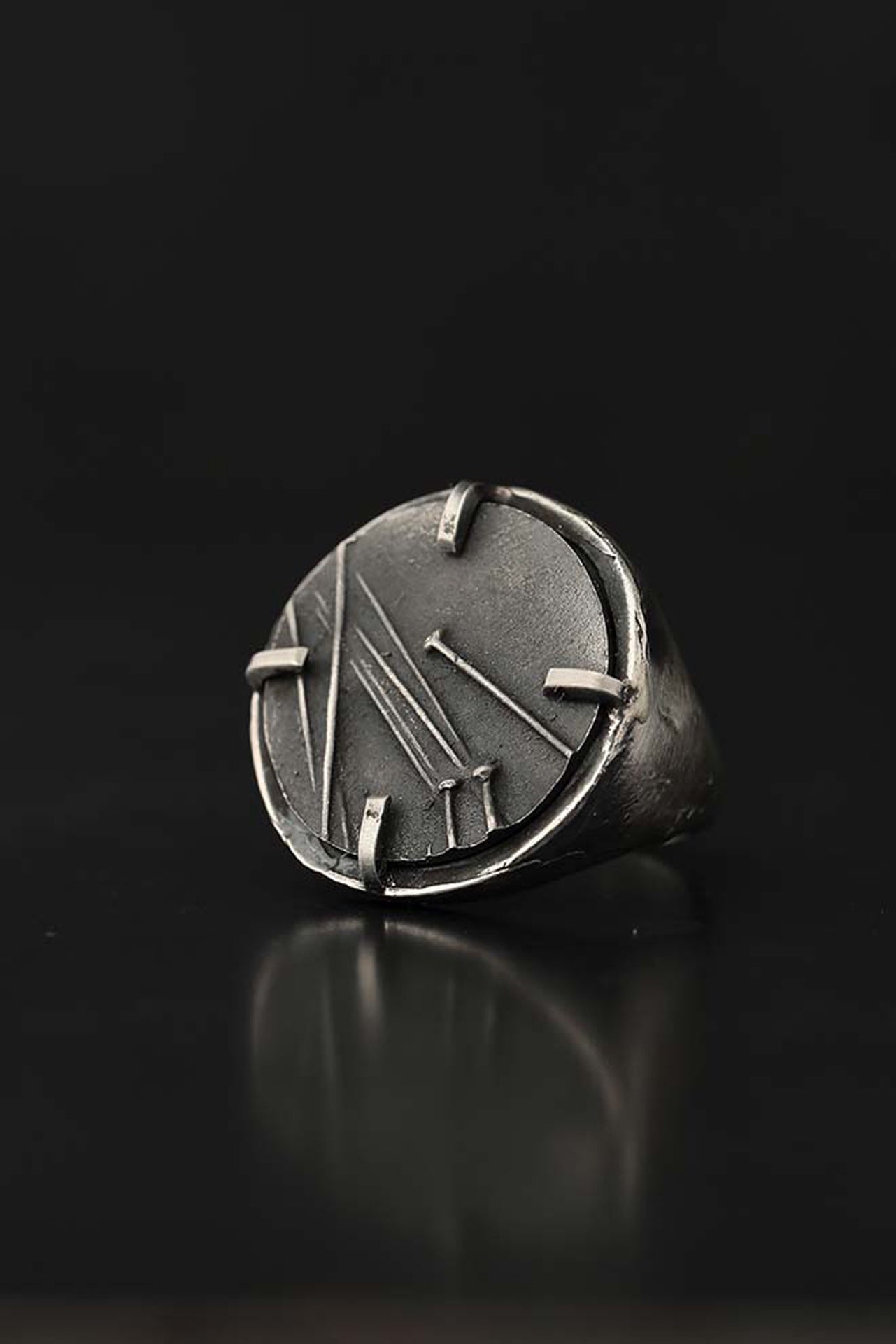 Dome Pin Ring - Silver in Silver - The Shelter