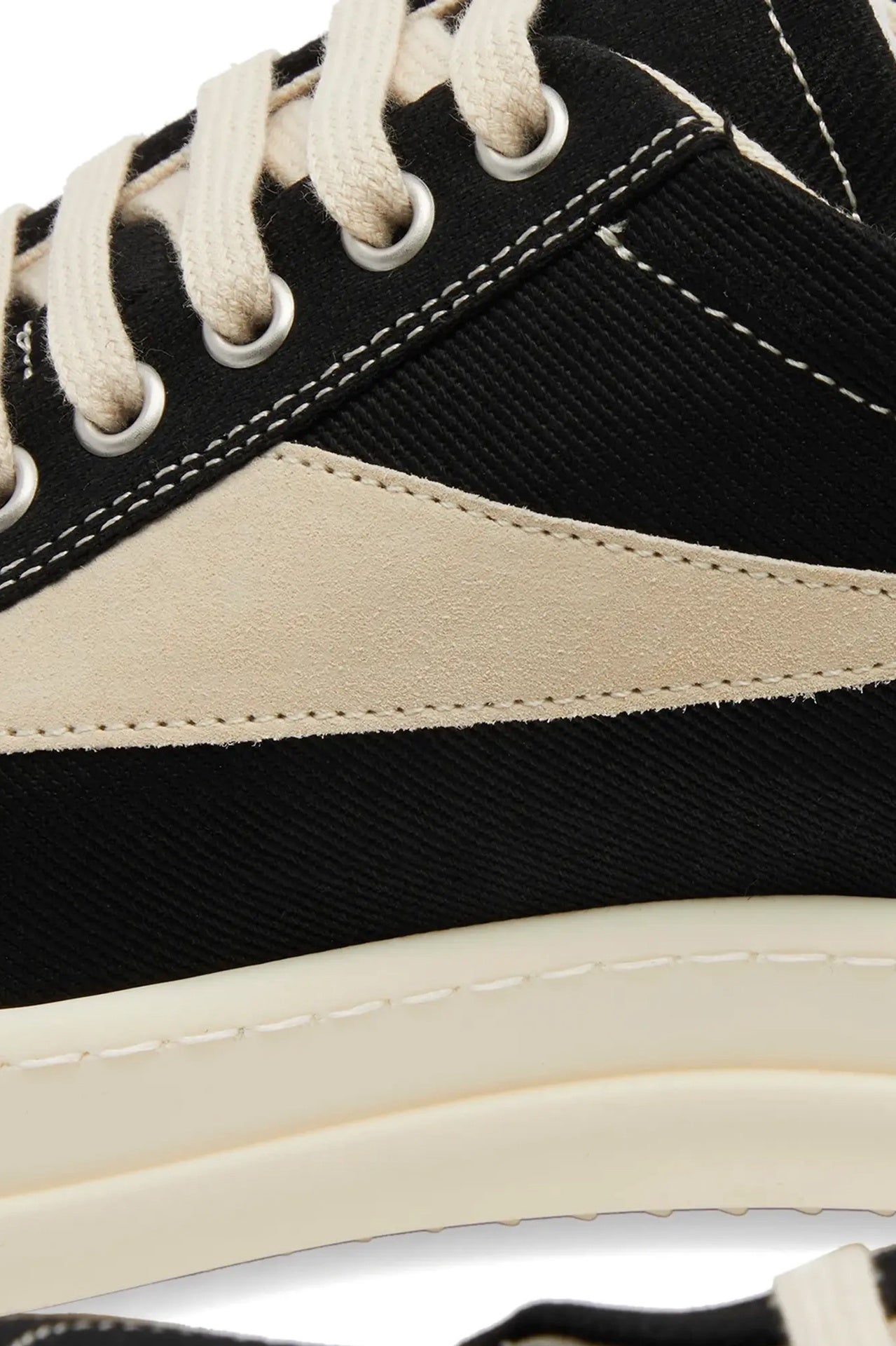 国内発送☆RICK OWENS☆VINTAGE SNEAKS/BLACK/MILK Rick Owens DRKSHDW Vintage Low Black/Milk Sneaks | BullseyeSB