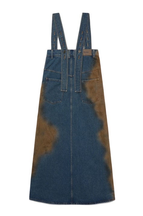 スカート UMA WANG FW24 JANE SKIRTS (UW2032 UW600) UMA WANG UMA WANG - Women Dyed Cotton Jane Skirt